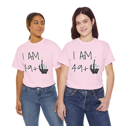 T-shirt 50 Anni Middle Finger | Maglietta Divertente Regalo 50° Compleanno