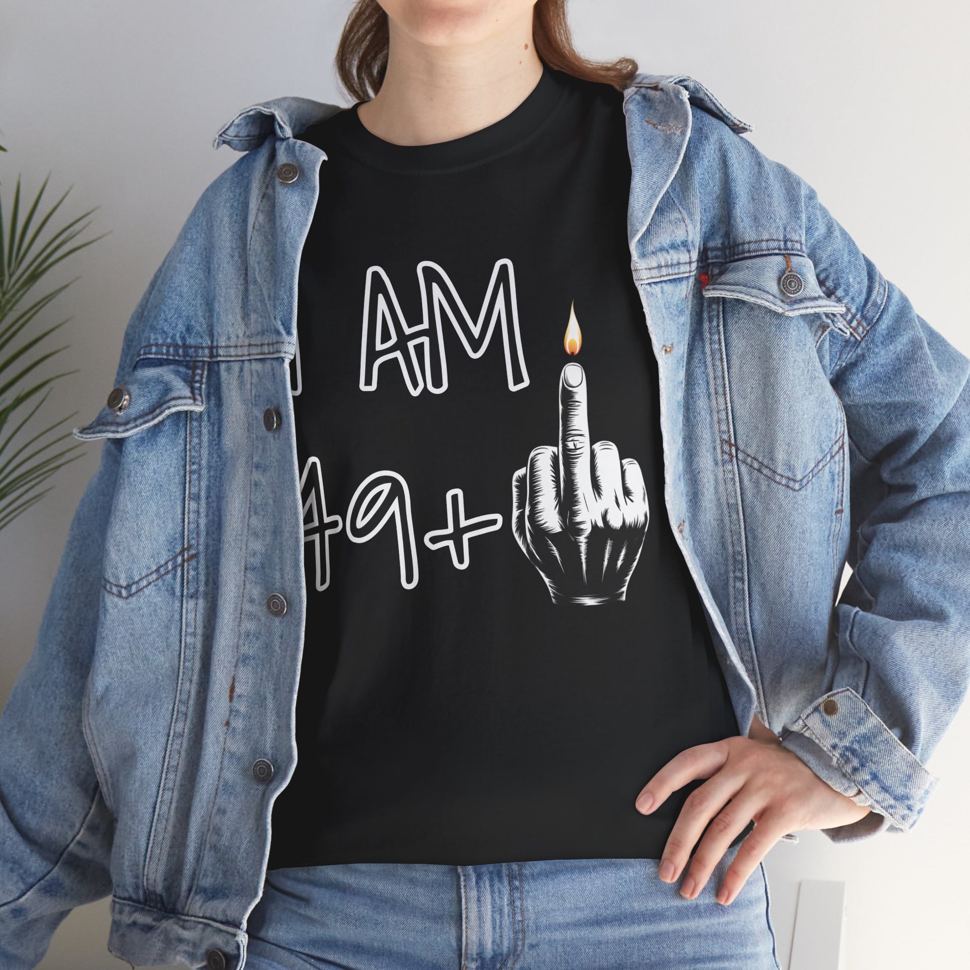 T-shirt 50 Anni Middle Finger | Maglietta Divertente Regalo 50° Compleanno