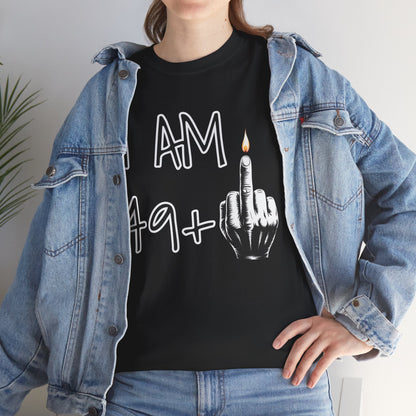 T-shirt 50 Anni Middle Finger | Maglietta Divertente Regalo 50° Compleanno