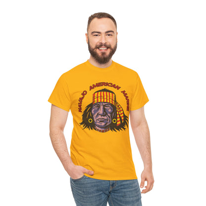 T-shirt Geronimo Navajo Tribale - Maglietta Vintage Anni 80 American Marine Heritage