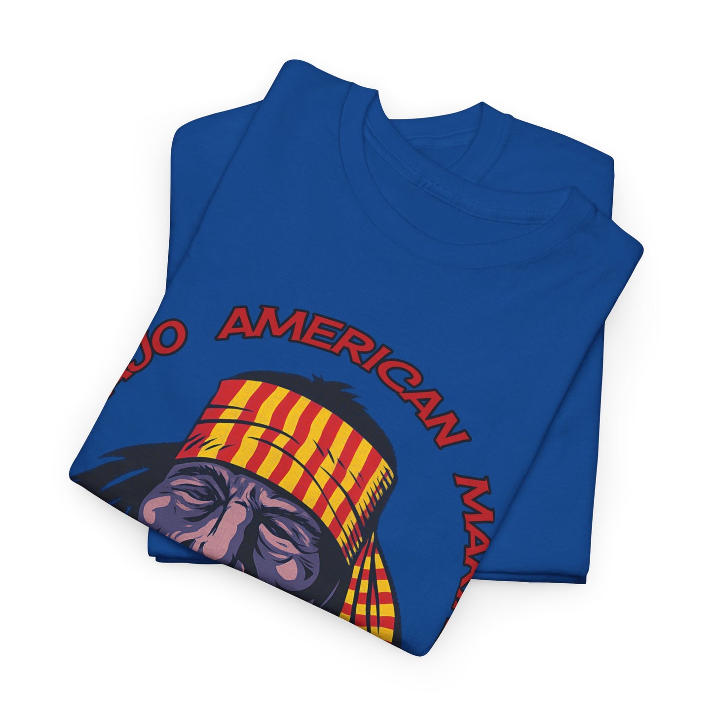 T-shirt Geronimo Navajo Tribale - Maglietta Vintage Anni 80 American Marine Heritage