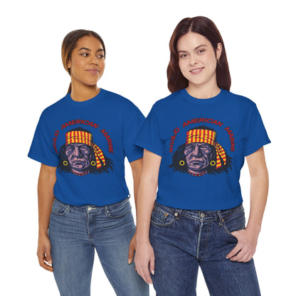 T-shirt Geronimo Navajo Tribale - Maglietta Vintage Anni 80 American Marine Heritage