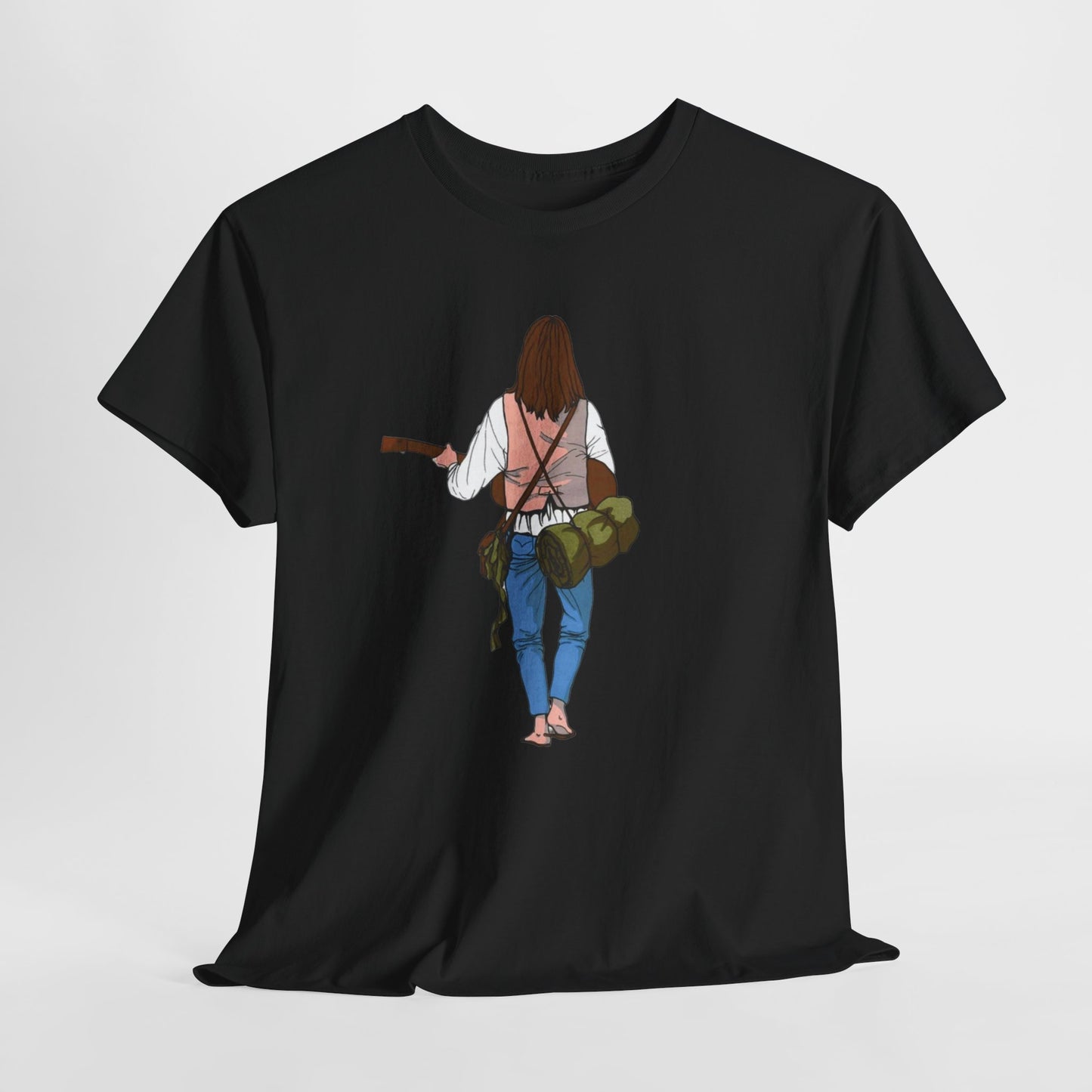 T-shirt Il Vagabondo: vintage anni 80 in cotone pesante. Stile retrò autentico.