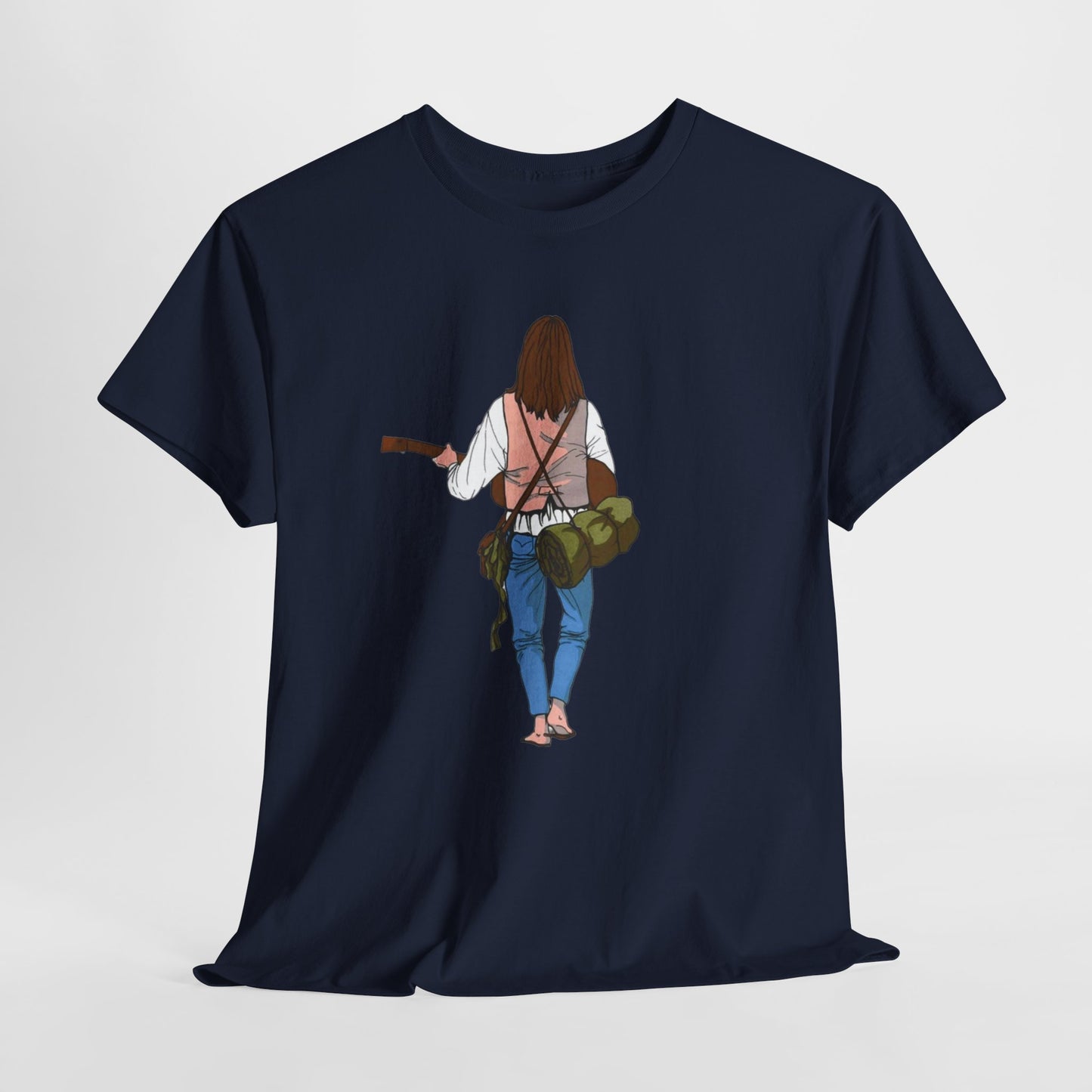T-shirt Il Vagabondo: vintage anni 80 in cotone pesante. Stile retrò autentico.