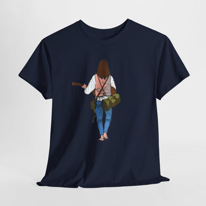 T-shirt Il Vagabondo: vintage anni 80 in cotone pesante. Stile retrò autentico.