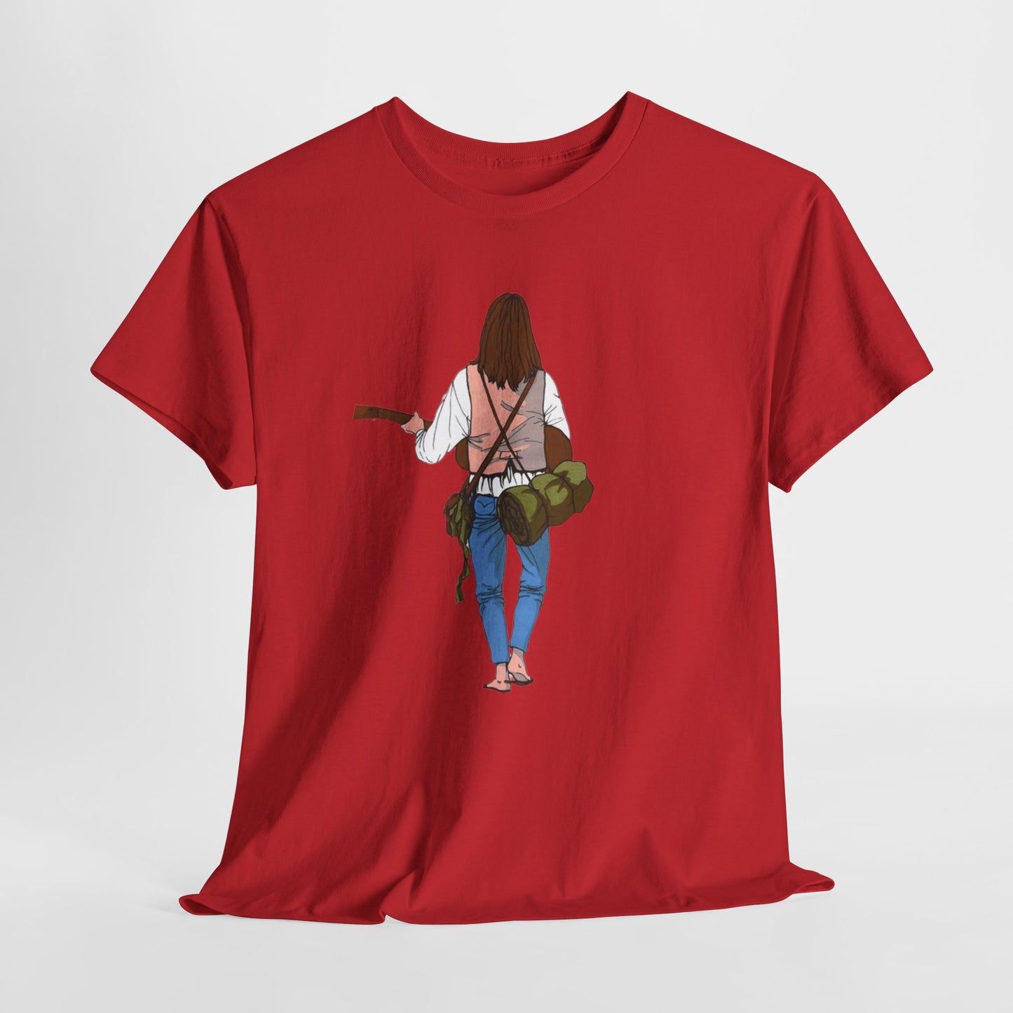 T-shirt Il Vagabondo: vintage anni 80 in cotone pesante. Stile retrò autentico.