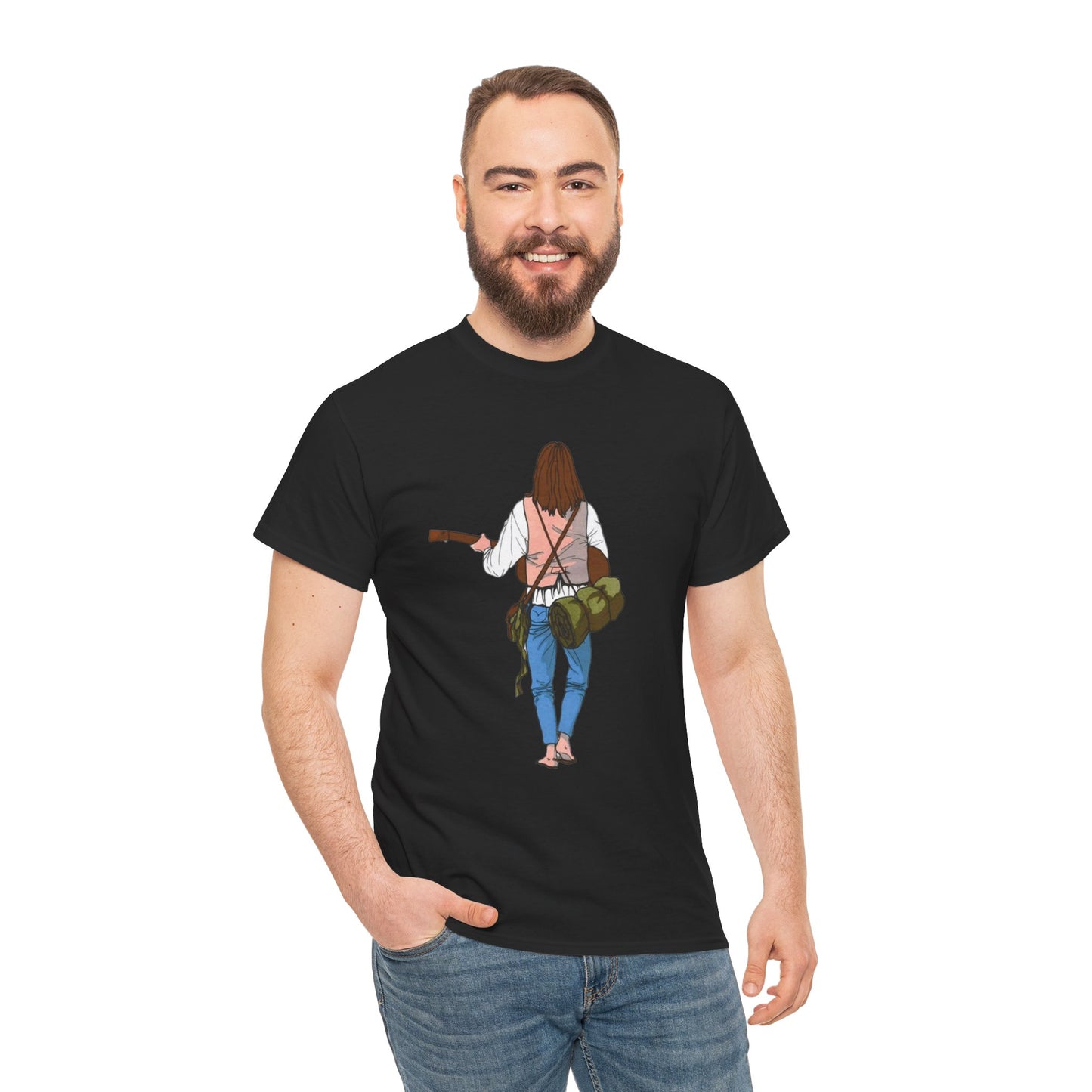 T-shirt Il Vagabondo: vintage anni 80 in cotone pesante. Stile retrò autentico.