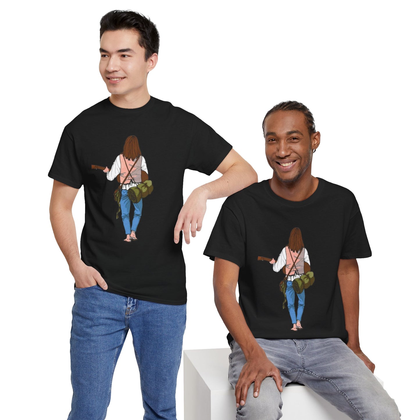 T-shirt Il Vagabondo: vintage anni 80 in cotone pesante. Stile retrò autentico.