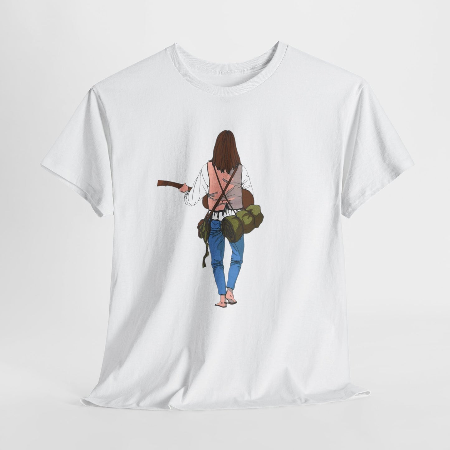 T-shirt Il Vagabondo: vintage anni 80 in cotone pesante. Stile retrò autentico.