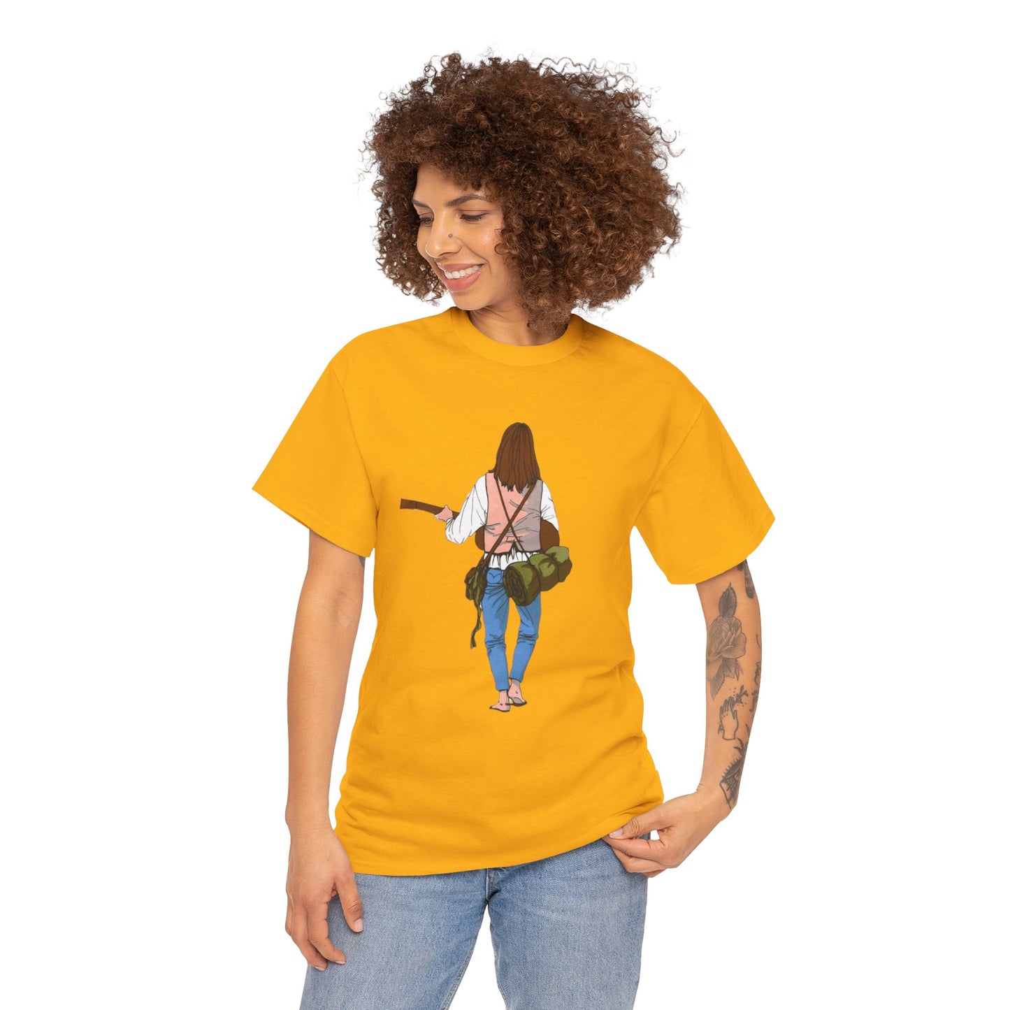 T-shirt Il Vagabondo: vintage anni 80 in cotone pesante. Stile retrò autentico.