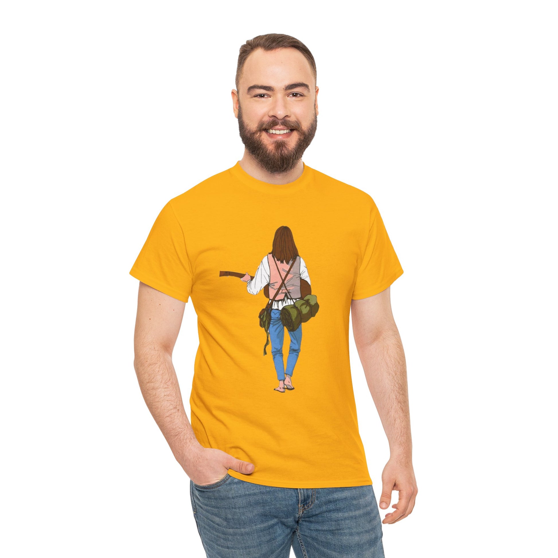 T-shirt Il Vagabondo: vintage anni 80 in cotone pesante. Stile retrò autentico.