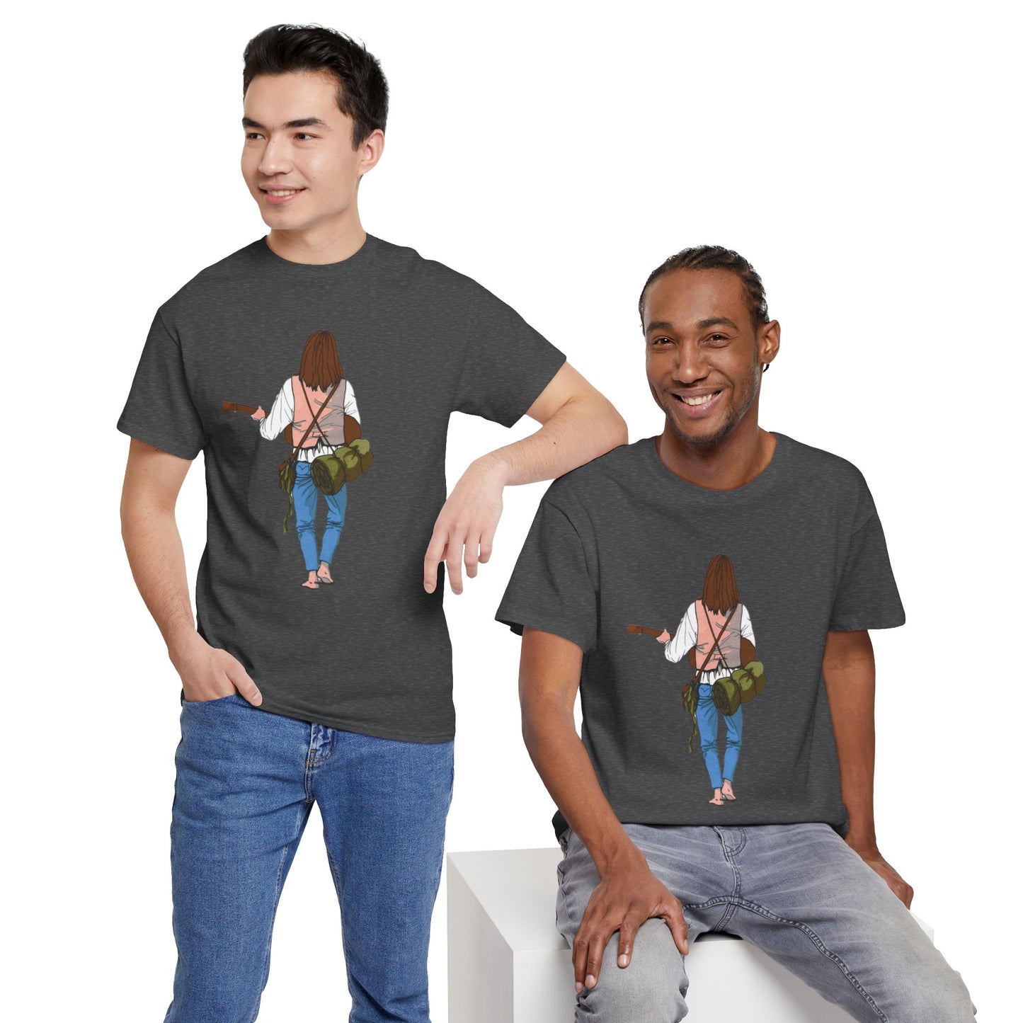 T-shirt Il Vagabondo: vintage anni 80 in cotone pesante. Stile retrò autentico.