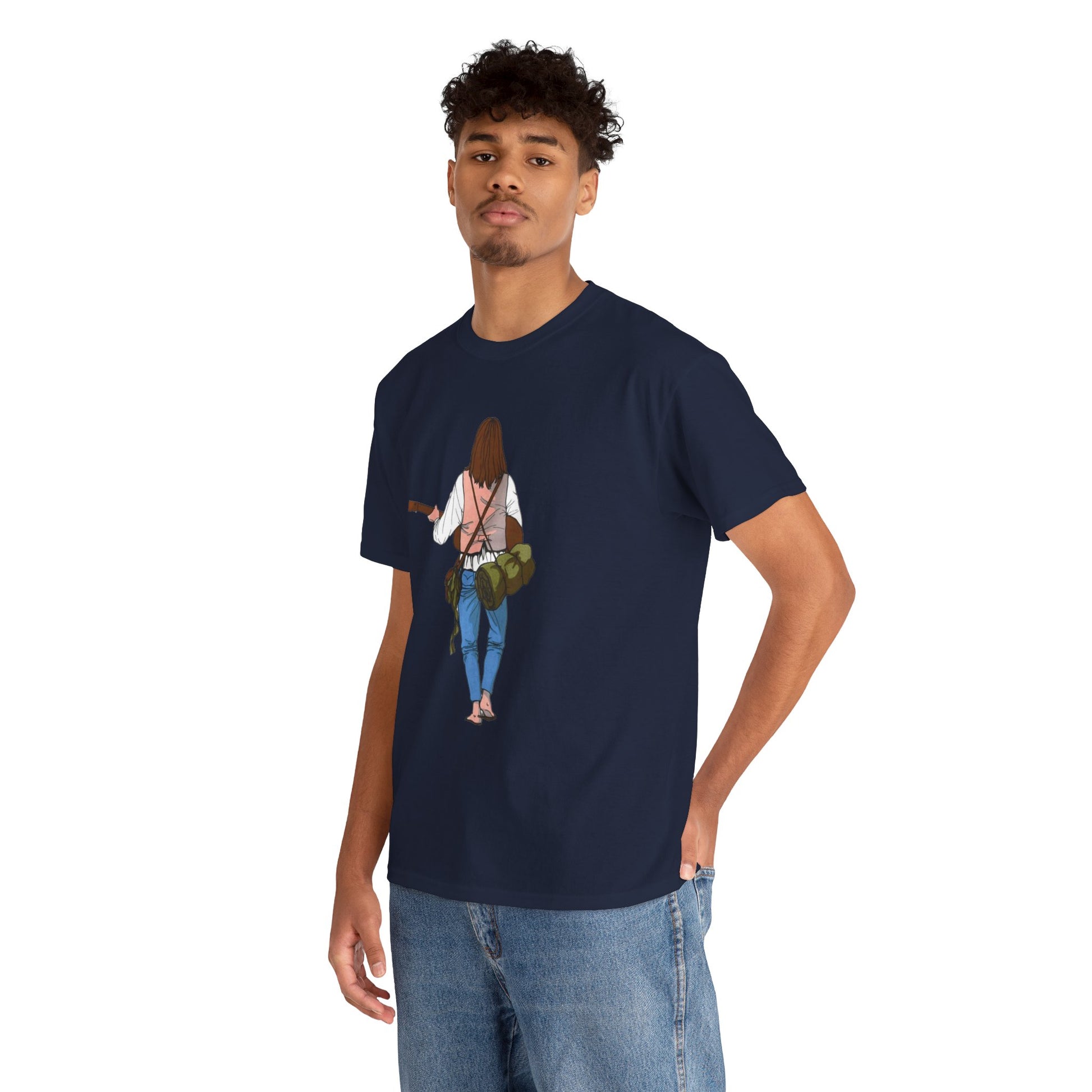T-shirt Il Vagabondo: vintage anni 80 in cotone pesante. Stile retrò autentico.