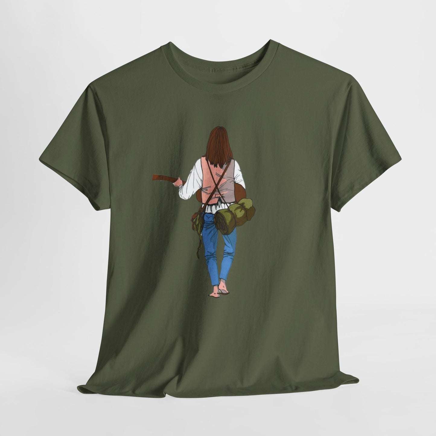 T-shirt Il Vagabondo: vintage anni 80 in cotone pesante. Stile retrò autentico.