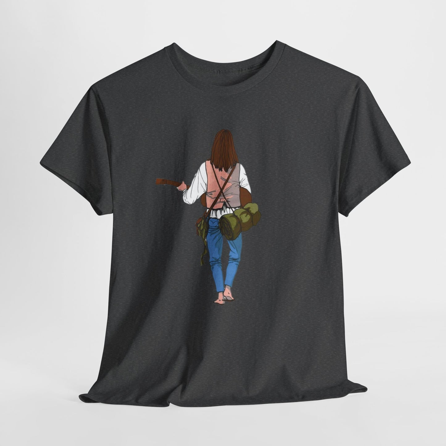 T-shirt Il Vagabondo: vintage anni 80 in cotone pesante. Stile retrò autentico.