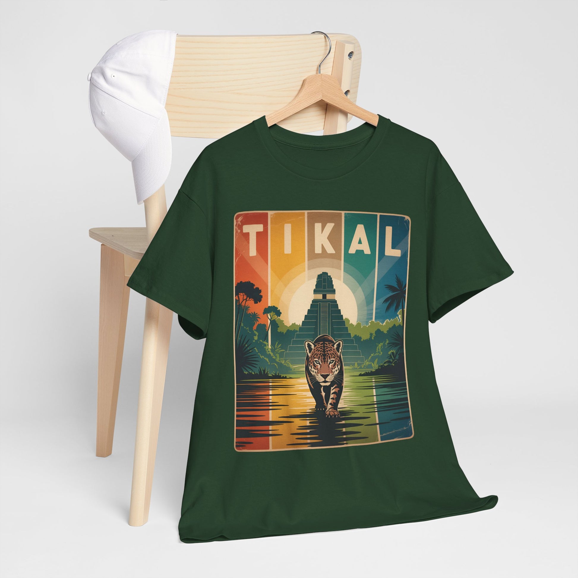 Tikal Jaguar T-Shirt — Guatemala Petén Animal Design
